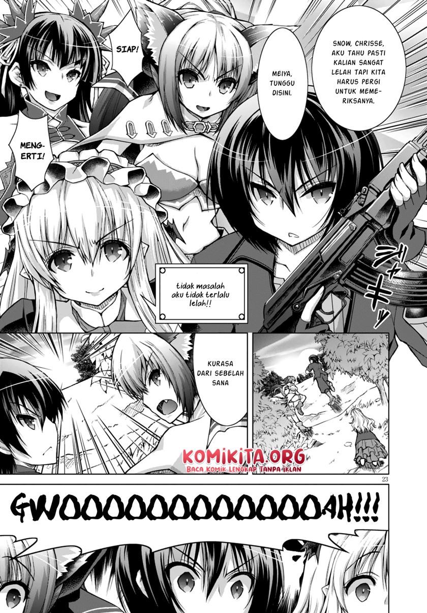 Gunota ga Mahou Sekai ni Tensei Shitara, Gendai Heiki de Guntai Harem o Tsukucchaimashita!? chapter 27 halaman 25