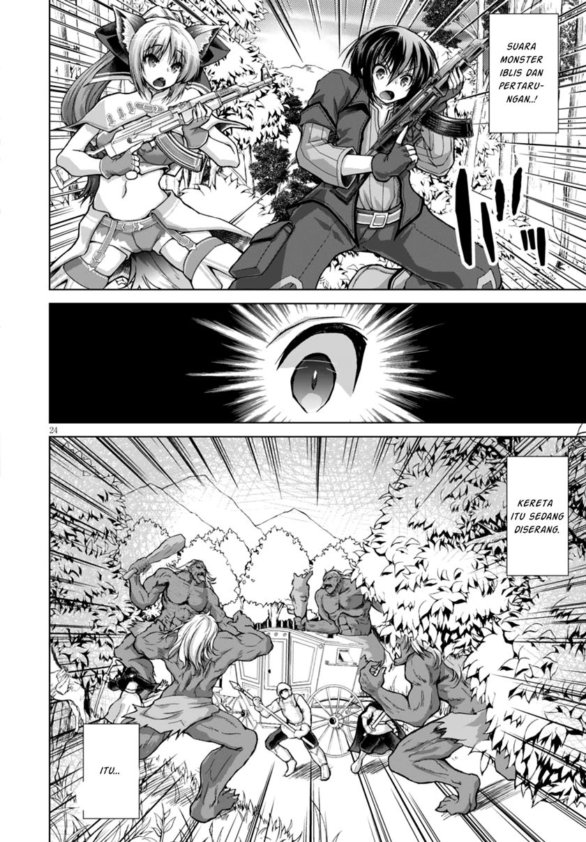 Gunota ga Mahou Sekai ni Tensei Shitara, Gendai Heiki de Guntai Harem o Tsukucchaimashita!? chapter 27 halaman 26