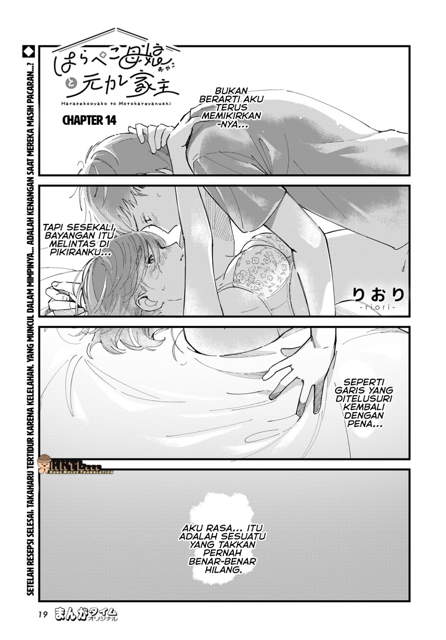 Halaman 2 dari Harapeko Oyako to Motokare Yanushi Chapter 14