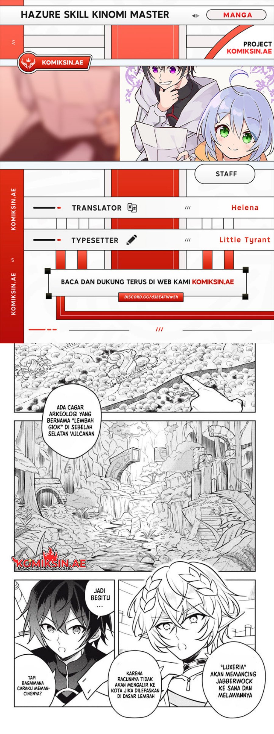 Halaman 1 dari Hazure Skill "Kinomi Master": Skill no Mi (Tabetara Shinu) o Mugen ni Taberareru You ni Natta Ken ni tsuite Chapter 29.2
