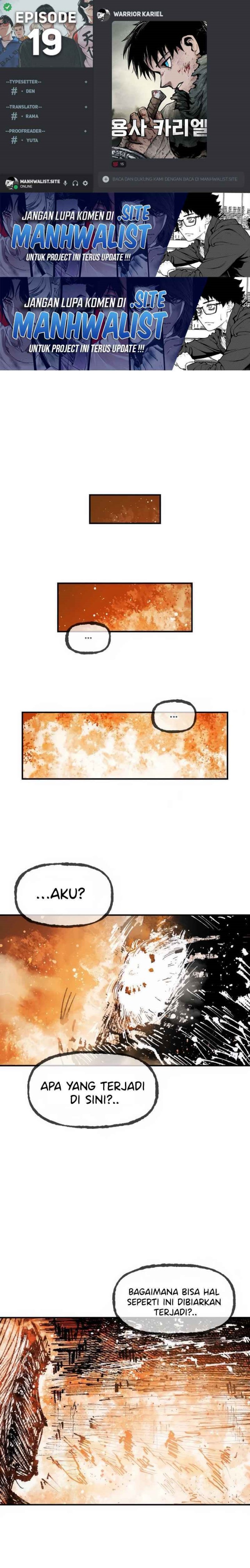 Halaman 1 dari Warrior Kariel Chapter 19