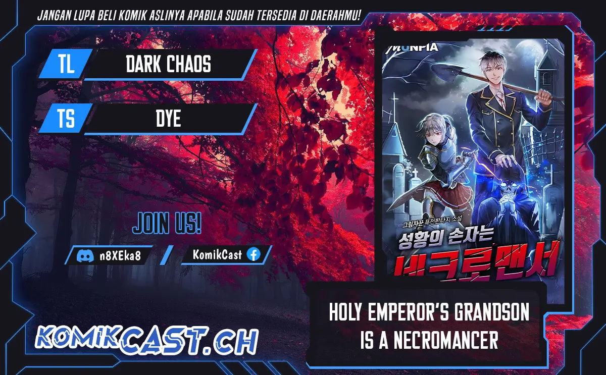 Halaman 1 dari Holy Emperor’s Grandson is a Necromancer Chapter 37