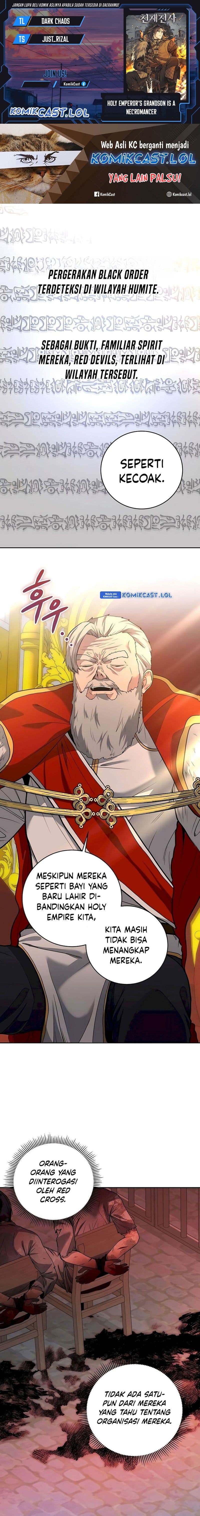 Halaman 1 dari Holy Emperor’s Grandson is a Necromancer Chapter 44