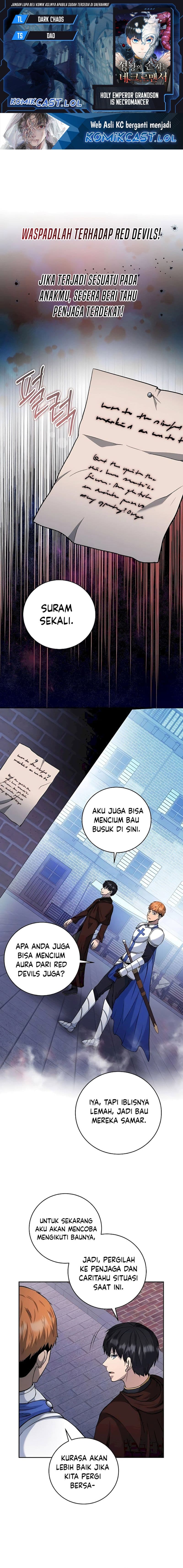 Halaman 1 dari Holy Emperor’s Grandson is a Necromancer Chapter 45