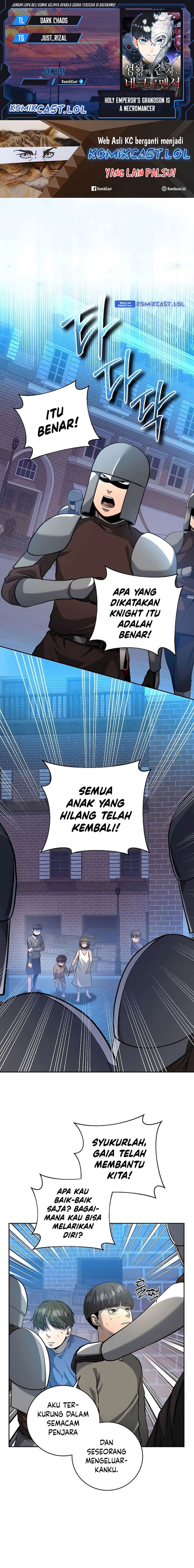 Halaman 1 dari Holy Emperor’s Grandson is a Necromancer Chapter 46