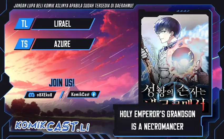 Halaman 1 dari Holy Emperor’s Grandson is a Necromancer Chapter 85