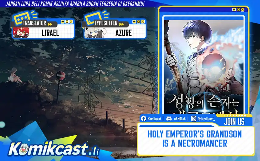 Halaman 1 dari Holy Emperor’s Grandson is a Necromancer Chapter 88