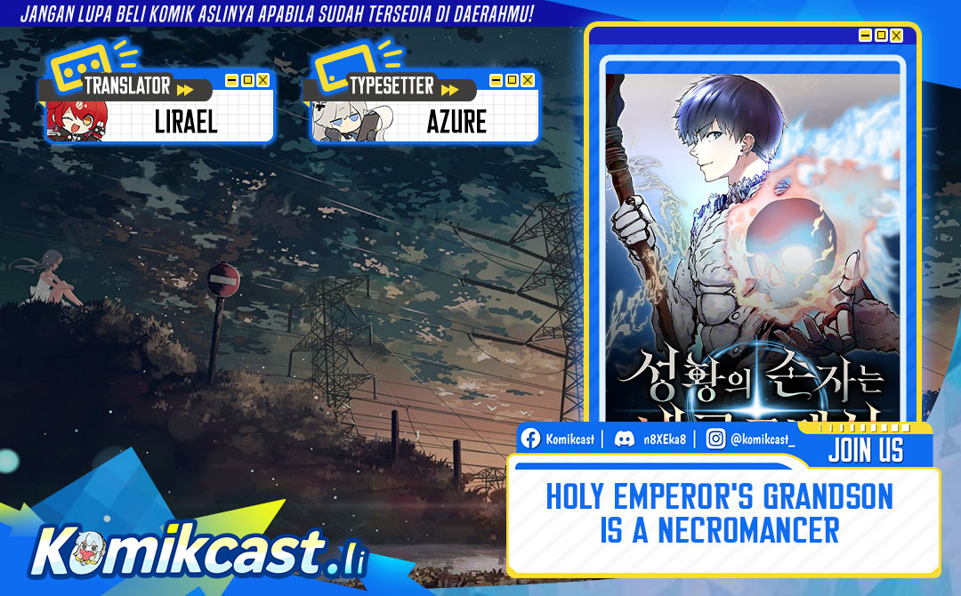 Halaman 1 dari Holy Emperor’s Grandson is a Necromancer Chapter 89