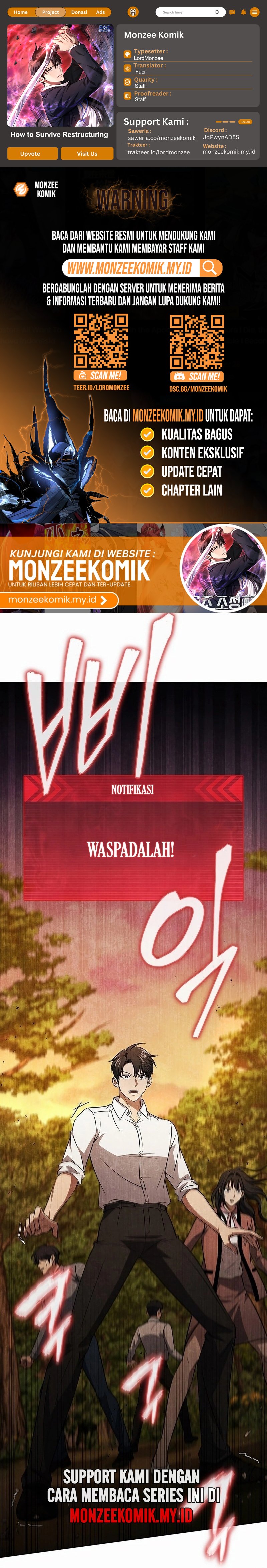 Halaman 1 dari How to Survive Restructuring Chapter 37
