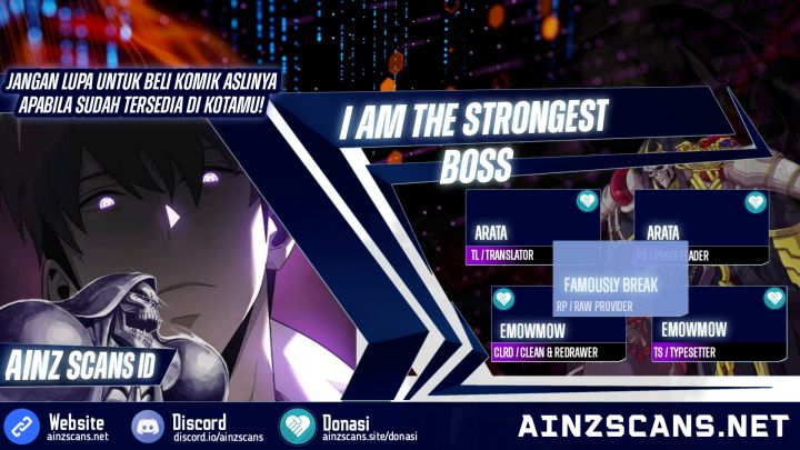 Halaman 1 dari I Am the Strongest Boss Chapter 33