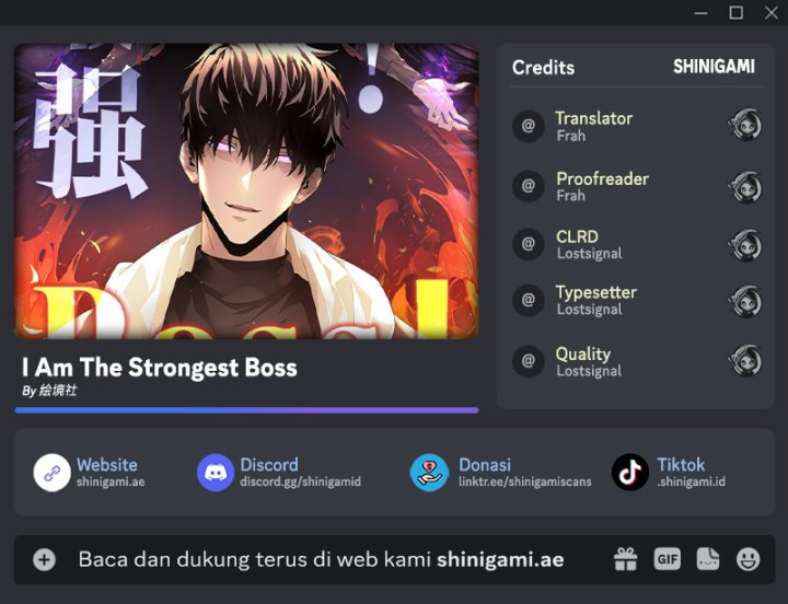 Halaman 1 dari I Am the Strongest Boss Chapter 8