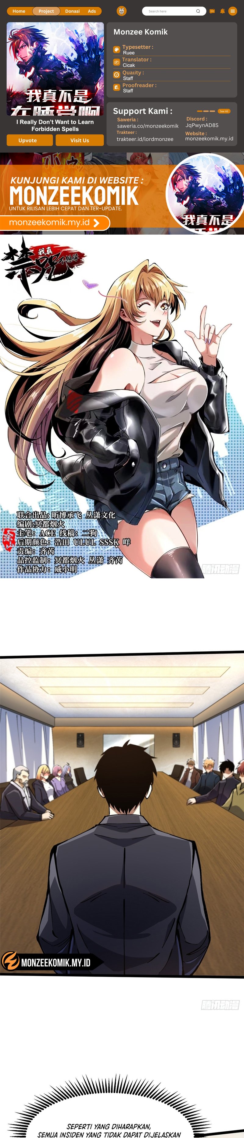 Halaman 1 dari My Reluctant Journey into Forbidden Spells Chapter 91