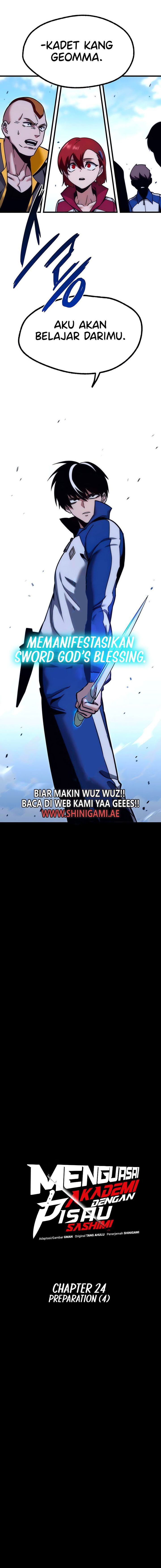 Halaman 7 dari I Took over The Academy With a Single Sashimi Knife Chapter 24