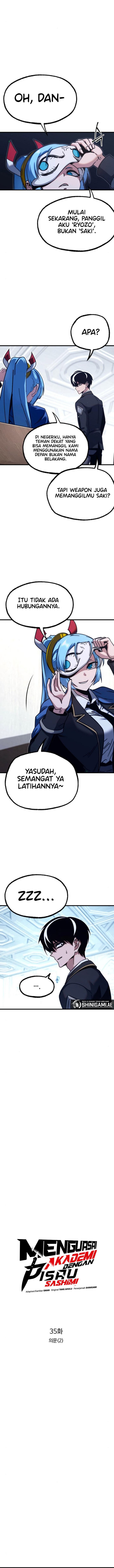 Halaman 4 dari I Took over The Academy With a Single Sashimi Knife Chapter 35