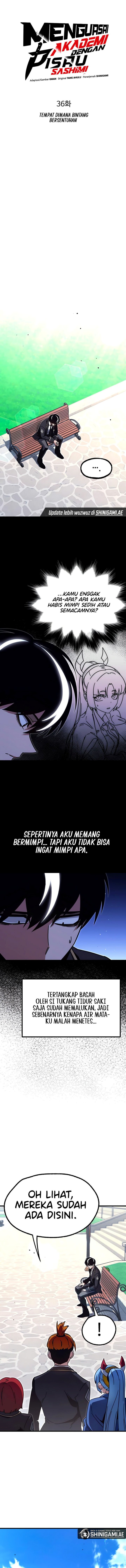 Halaman 11 dari I Took over The Academy With a Single Sashimi Knife Chapter 36