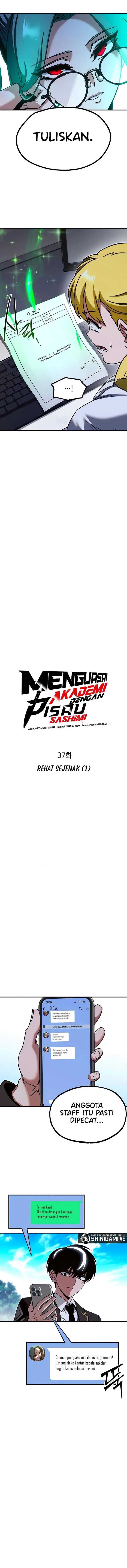 Halaman 9 dari I Took over The Academy With a Single Sashimi Knife Chapter 37