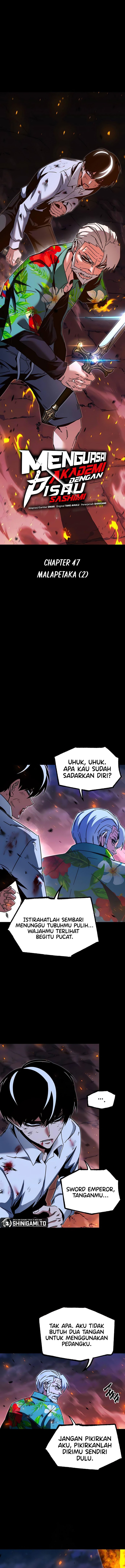Halaman 3 dari I Took over The Academy With a Single Sashimi Knife Chapter 47