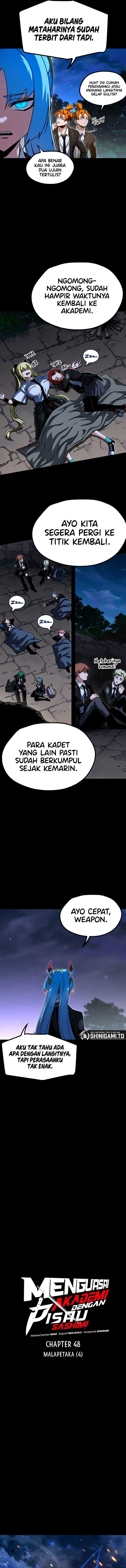 Halaman 2 dari I Took over The Academy With a Single Sashimi Knife Chapter 48