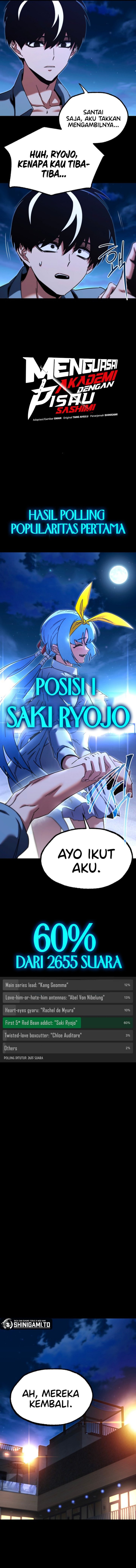 Halaman 17 dari I Took over The Academy With a Single Sashimi Knife Chapter 49.5