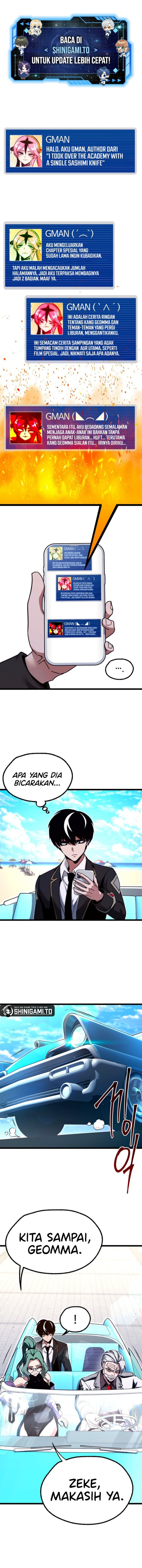Halaman 2 dari I Took over The Academy With a Single Sashimi Knife Chapter 49.5