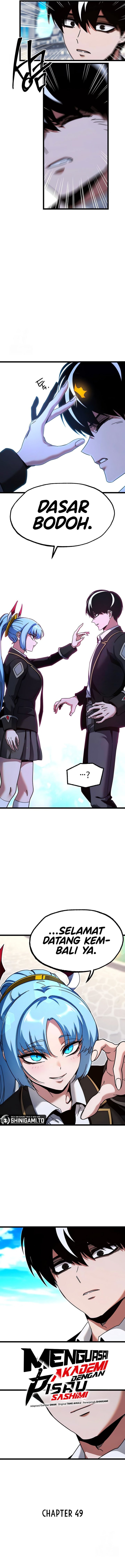 Halaman 20 dari I Took over The Academy With a Single Sashimi Knife Chapter 49