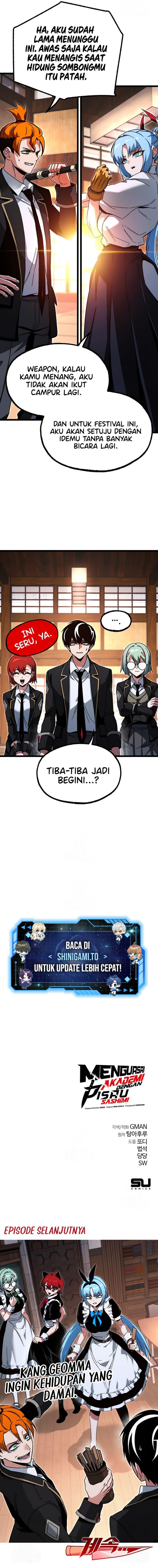 Halaman 18 dari I Took over The Academy With a Single Sashimi Knife Chapter 55