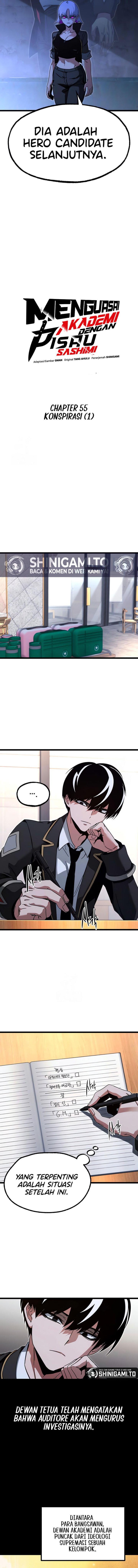 Halaman 7 dari I Took over The Academy With a Single Sashimi Knife Chapter 55