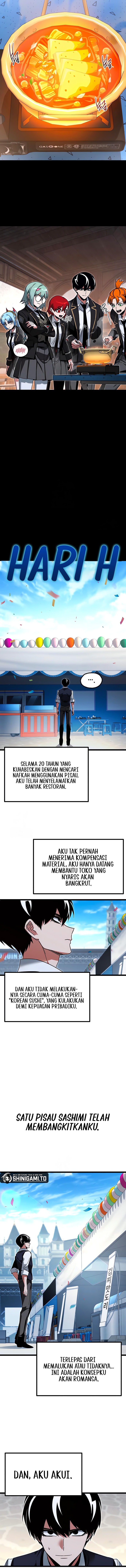 Halaman 16 dari I Took over The Academy With a Single Sashimi Knife Chapter 56