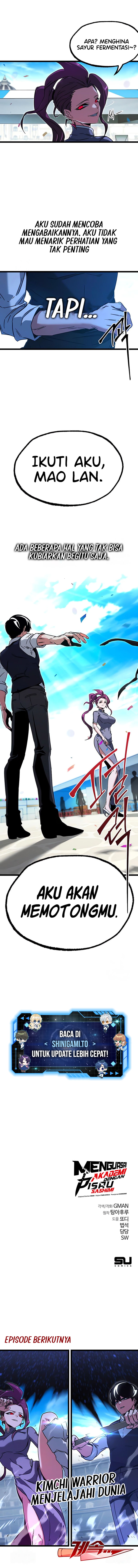 Halaman 19 dari I Took over The Academy With a Single Sashimi Knife Chapter 57