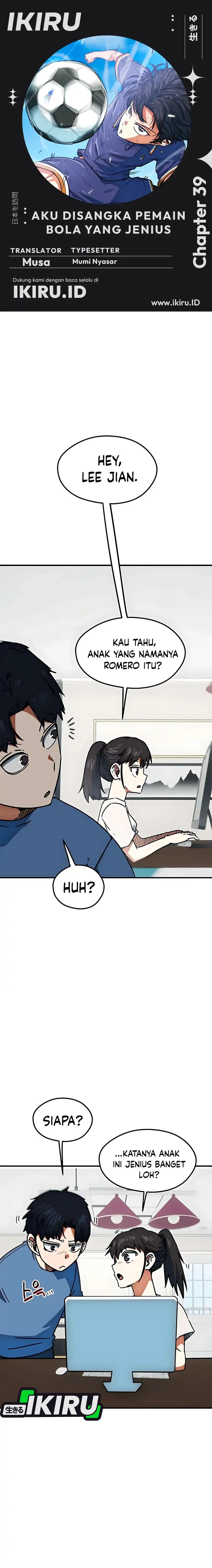 Halaman 1 dari I'm Not a Soccer Genius! Chapter 39