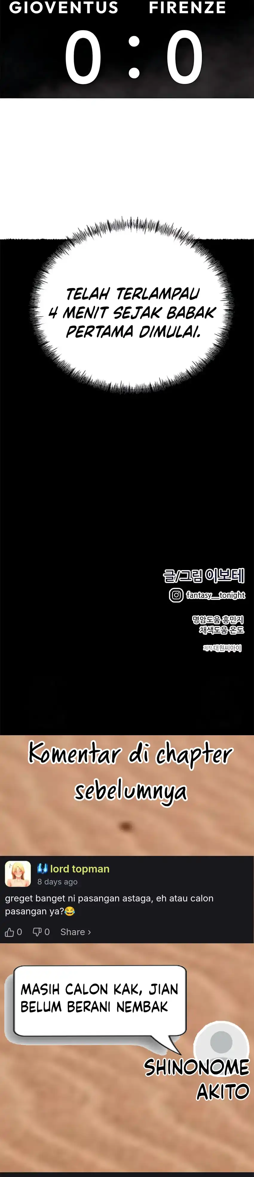 Halaman 56 dari I'm Not a Soccer Genius! Chapter 50