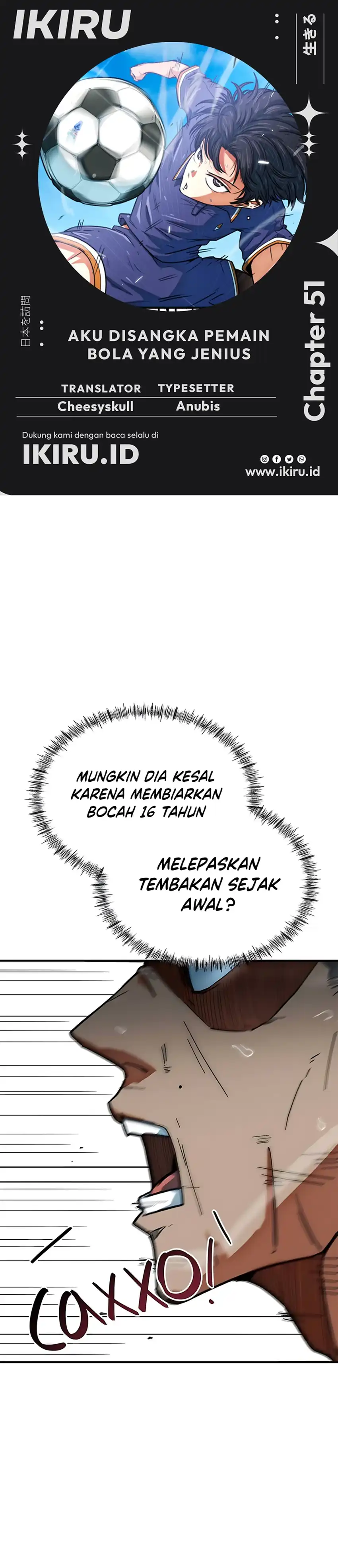 Halaman 1 dari I'm Not a Soccer Genius! Chapter 51