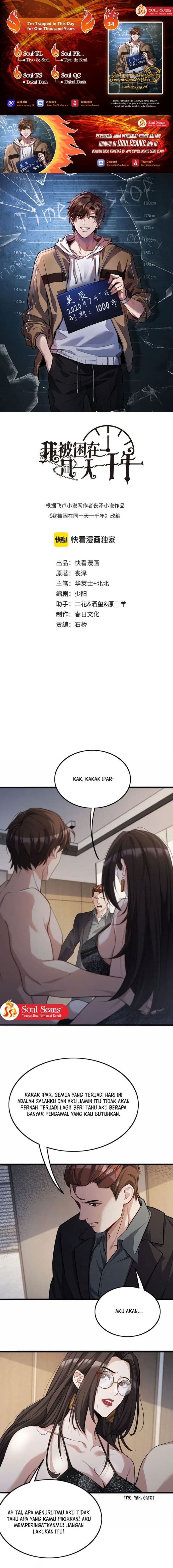 Halaman 1 dari I’m Trapped in This Day for One Thousand Years Chapter 34