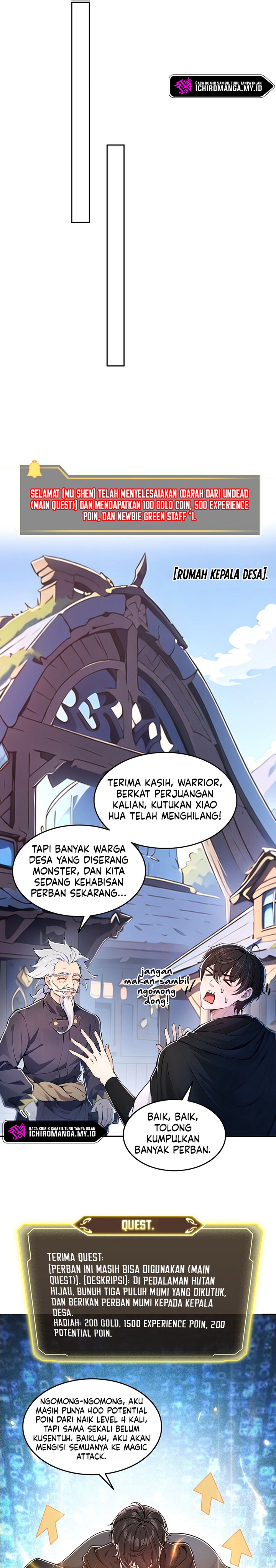 Halaman 13 dari In the Bizarre Invasion, I Took Over the Body of the God of Death and Became the King Chapter 4