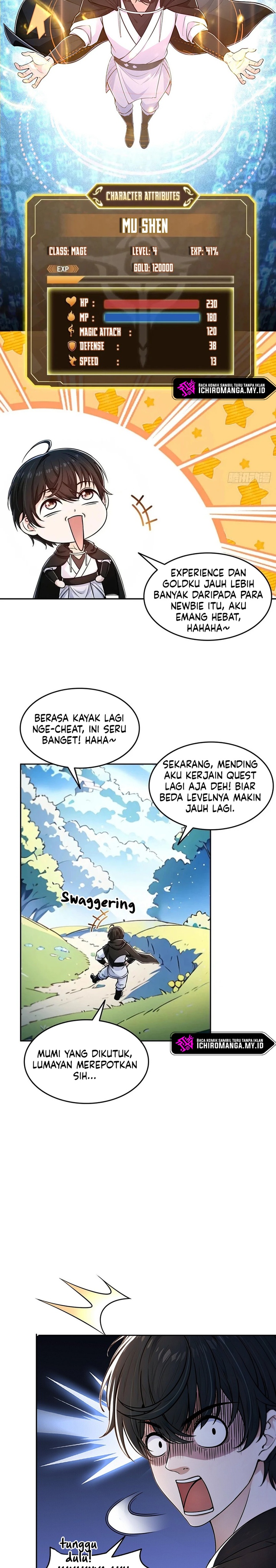 Halaman 14 dari In the Bizarre Invasion, I Took Over the Body of the God of Death and Became the King Chapter 4
