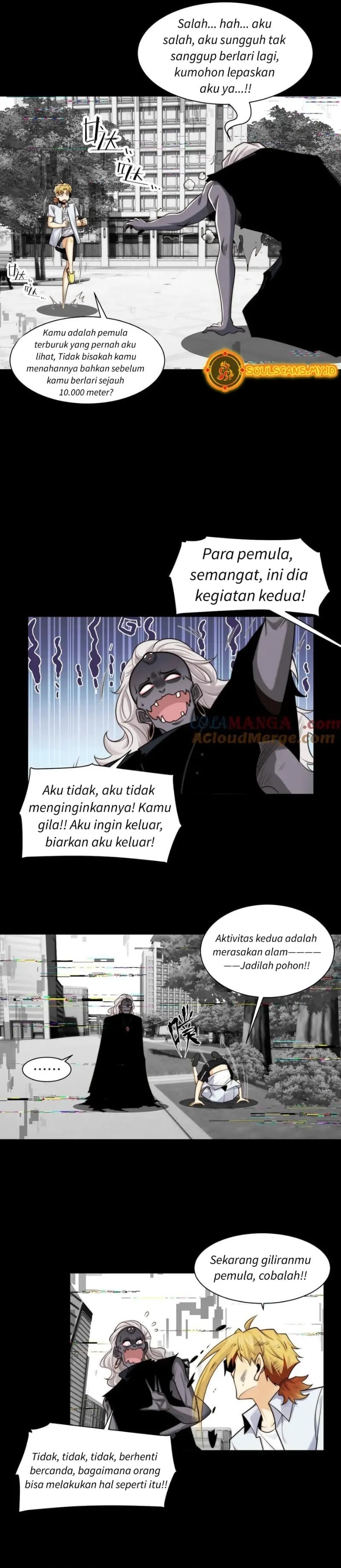 Halaman 10 dari In the Face of Mental Illness Ghosts Are Nothing Chapter 110