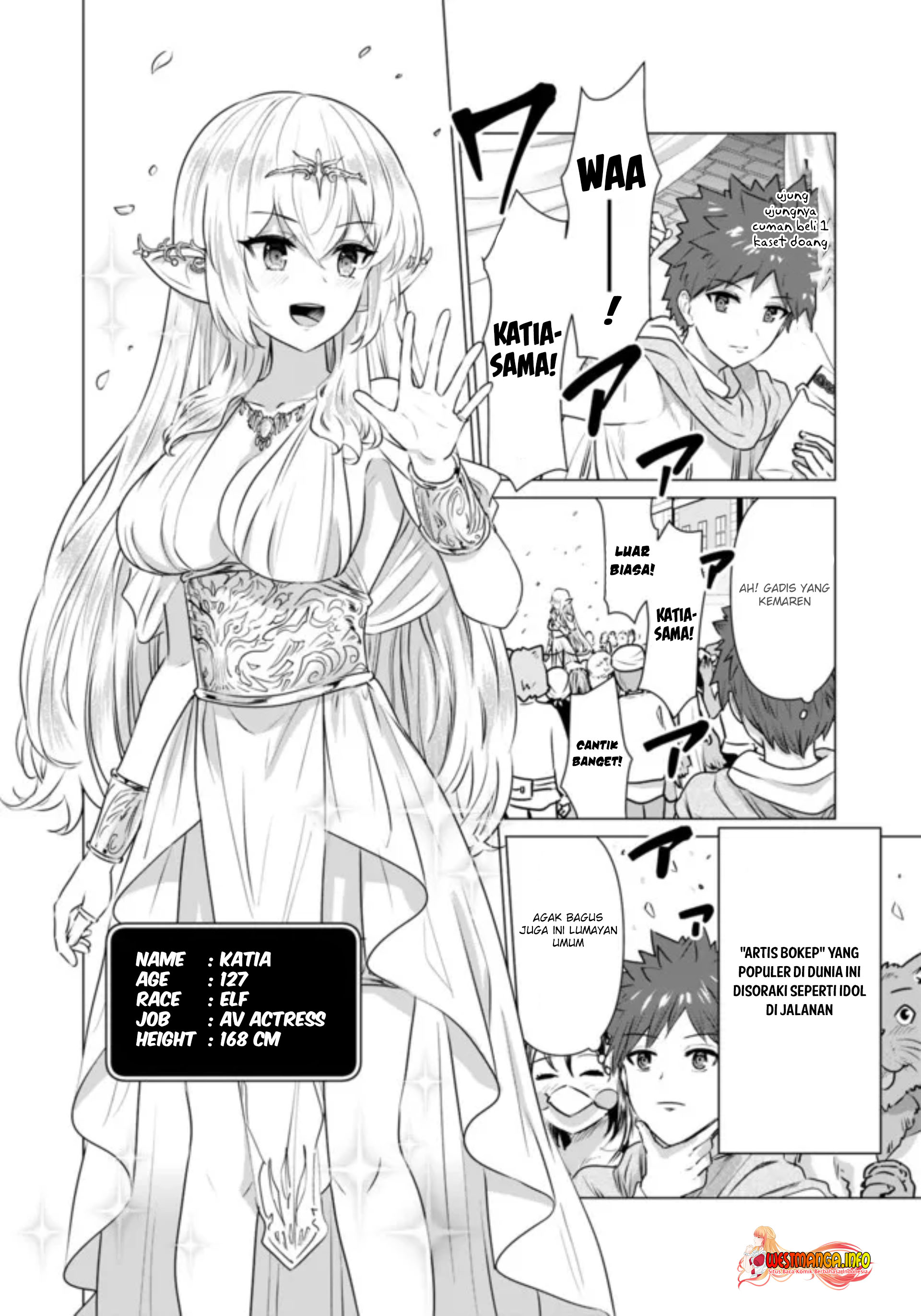 Halaman 6 dari Isekai Danyuu ~Shiru Danyuu ga Isekai Tensei shite Ero Chishiki Furu Katsuyo de Musou Danyuu ni naru Hanashi~ Chapter 2