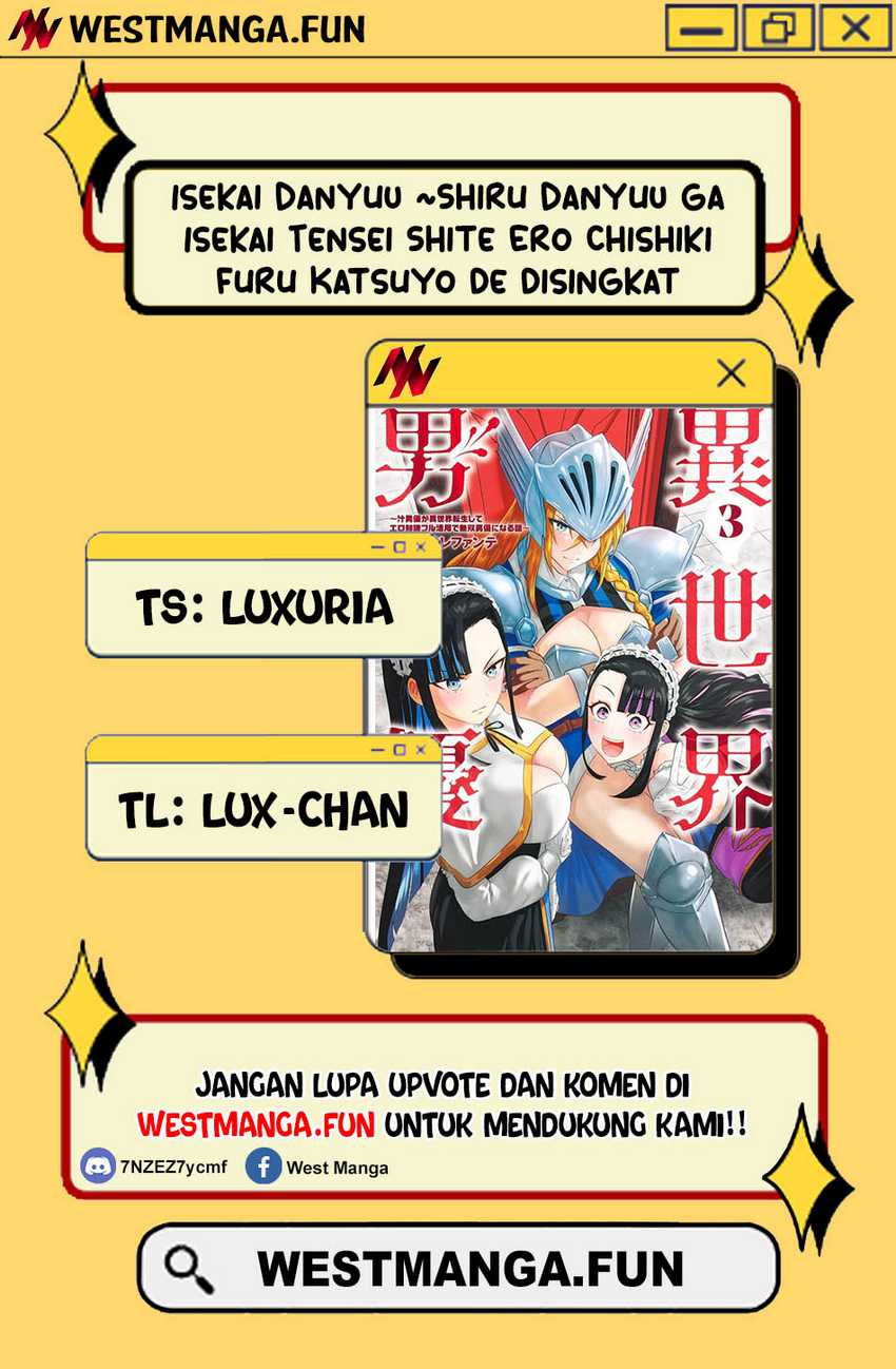 Halaman 2 dari Isekai Danyuu ~Shiru Danyuu ga Isekai Tensei shite Ero Chishiki Furu Katsuyo de Musou Danyuu ni naru Hanashi~ Chapter 35