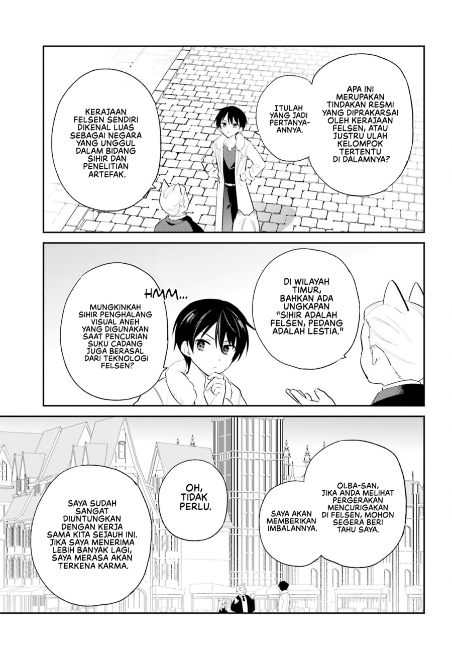 Halaman 16 dari Isekai wa Smartphone to Tomo ni. Chapter 104