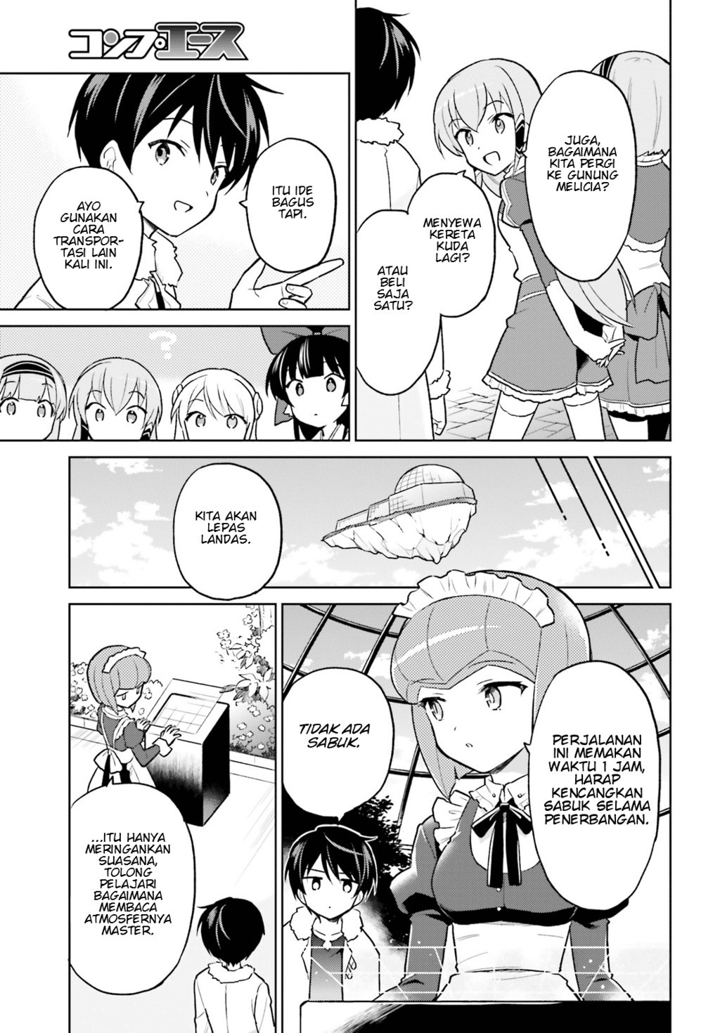 Halaman 5 dari Isekai wa Smartphone to Tomo ni. Chapter 34