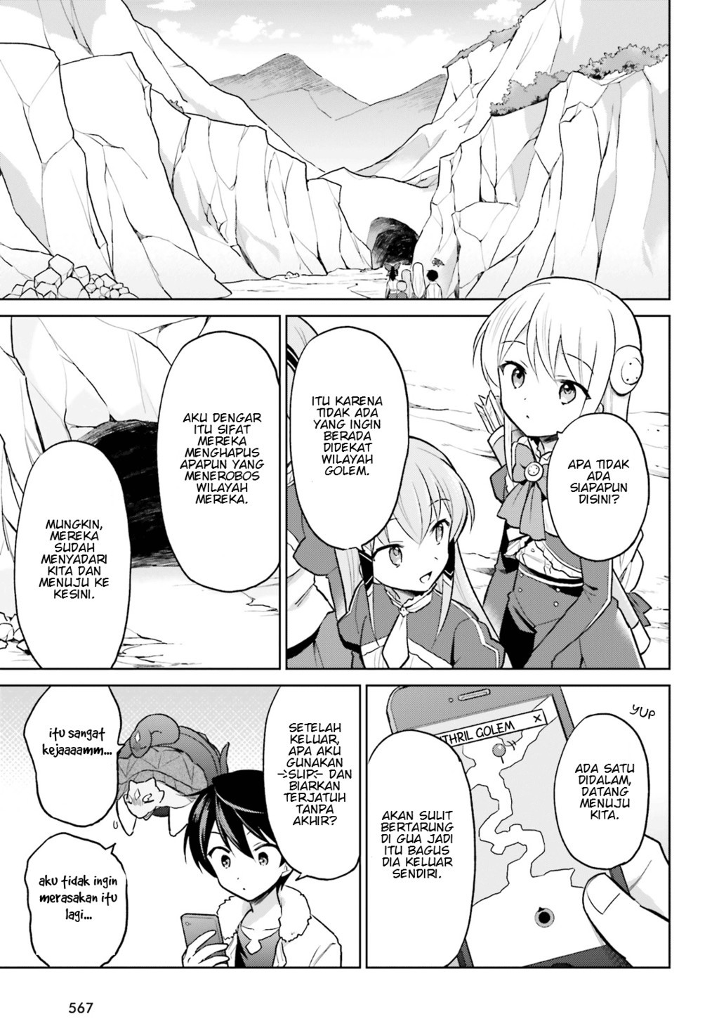 Halaman 9 dari Isekai wa Smartphone to Tomo ni. Chapter 34
