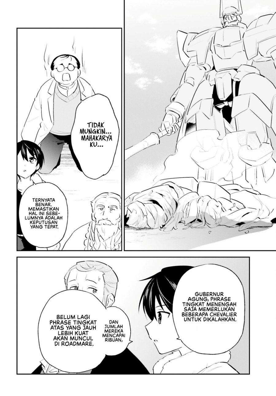 Halaman 13 dari Isekai wa Smartphone to Tomo ni. Chapter 98