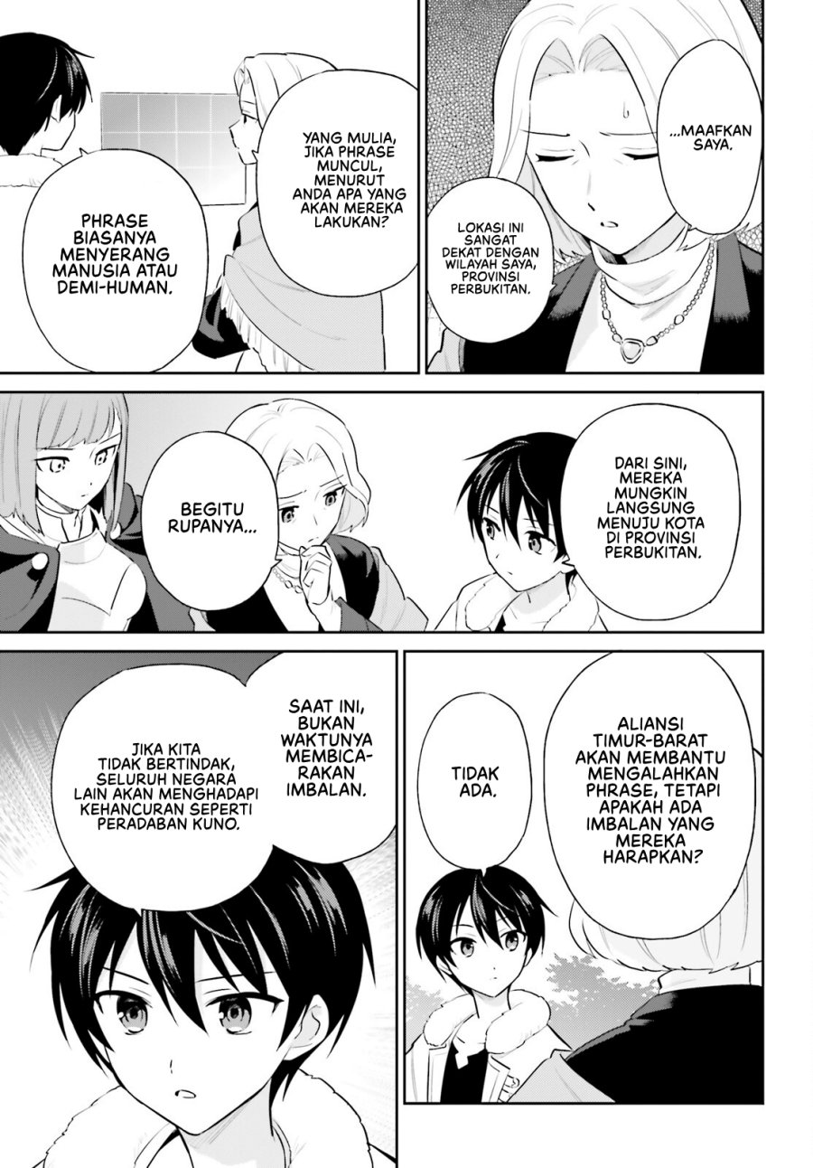 Halaman 16 dari Isekai wa Smartphone to Tomo ni. Chapter 98