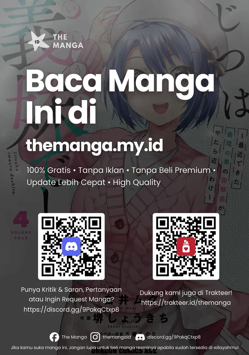 Jitsu wa Gimai (Imouto) deshita. ~Saikin de Kitagiri no Otouto no Kyorikan ga Yatara Chikaiwake~ chapter 20 halaman 30
