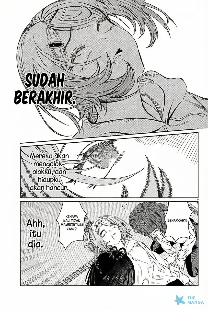 Halaman 10 dari Kimi wa Yakamashi Tojite yo Kuchi wo! Chapter 43