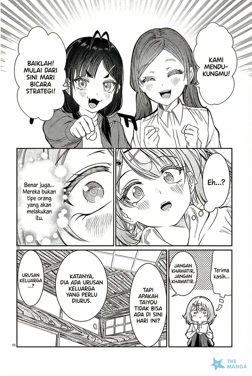 Halaman 11 dari Kimi wa Yakamashi Tojite yo Kuchi wo! Chapter 43