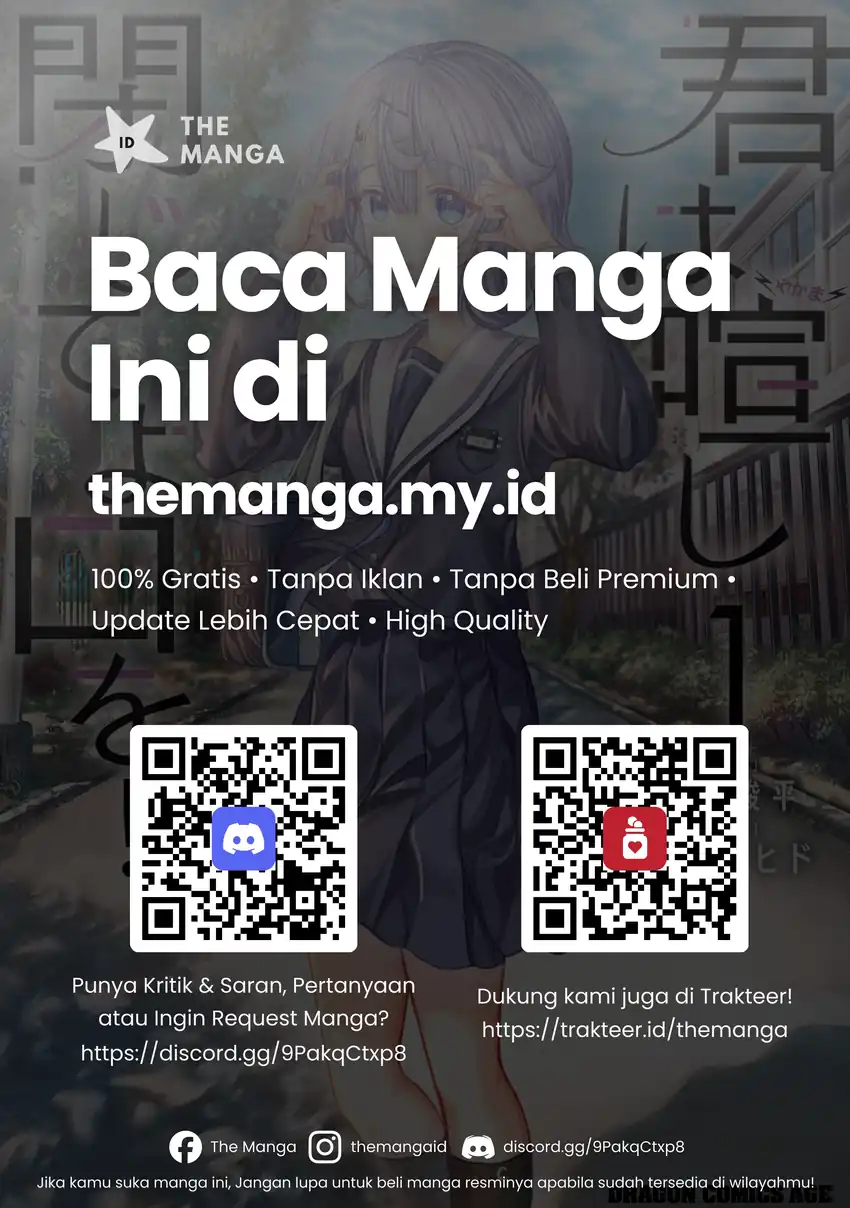 Halaman 14 dari Kimi wa Yakamashi Tojite yo Kuchi wo! Chapter 43