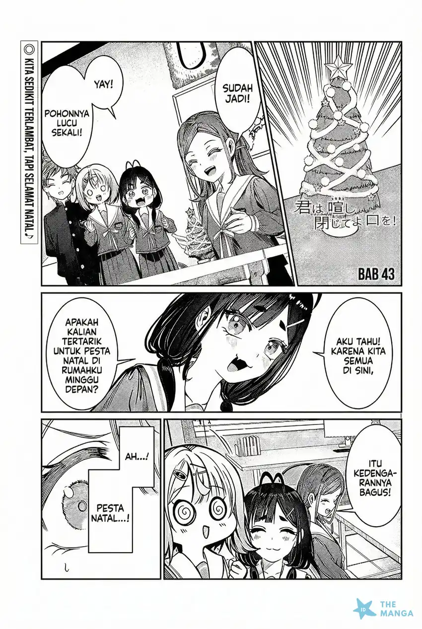 Halaman 2 dari Kimi wa Yakamashi Tojite yo Kuchi wo! Chapter 43