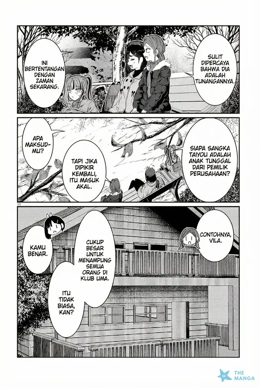 Halaman 11 dari Kimi wa Yakamashi Tojite yo Kuchi wo! Chapter 45