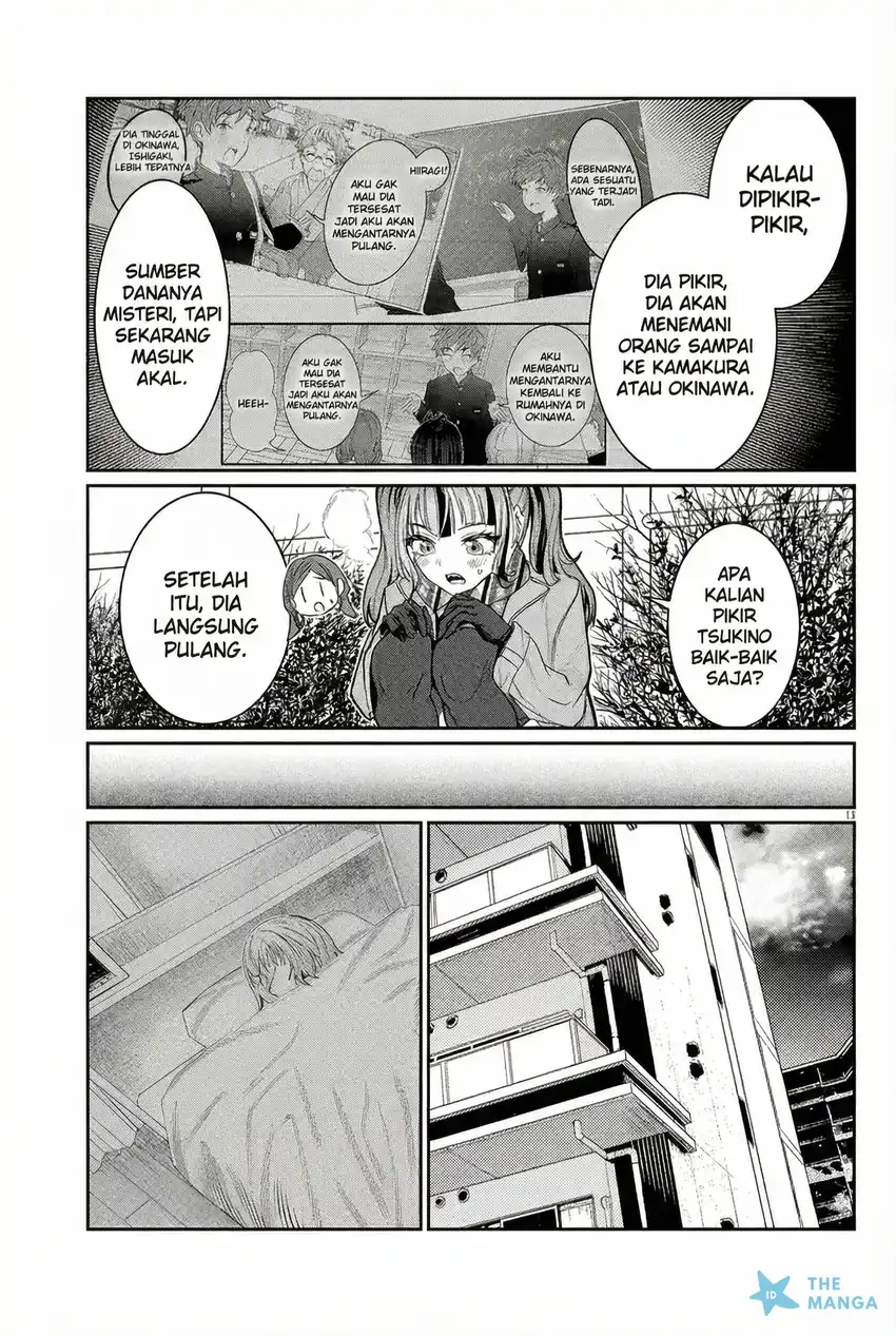 Halaman 12 dari Kimi wa Yakamashi Tojite yo Kuchi wo! Chapter 45